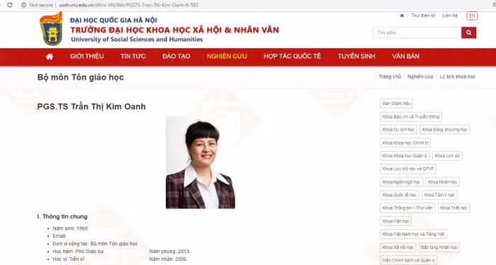 Phó Giáo sư Trần Thị Kim Oanh có đạo văn không?