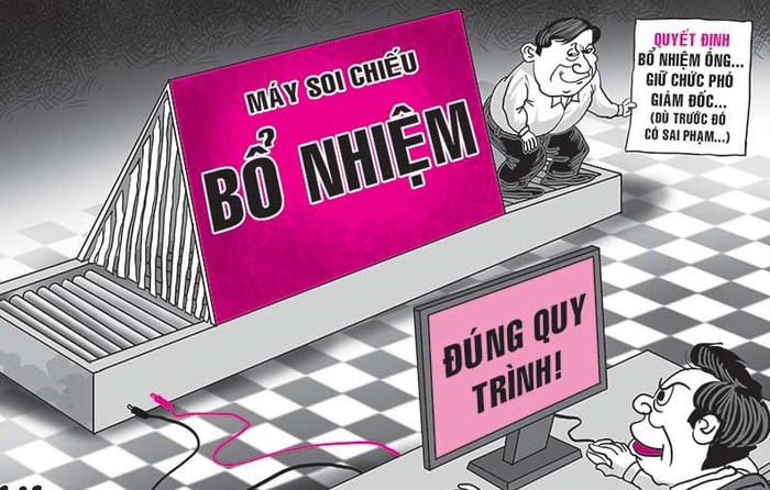 Bổ nhiệm cán bộ là vấn đề gây nhiều bức xúc trong xã hội thời gian qua. ảnh minh họa trên Pháp luật TP. Hồ CHh Minh. Bổ nhiệm cán bộ là vấn đề gây nhiều bức xúc trong xã hội thời gian qua. ảnh minh họa trên Pháp luật TP. Hồ CHh Minh.