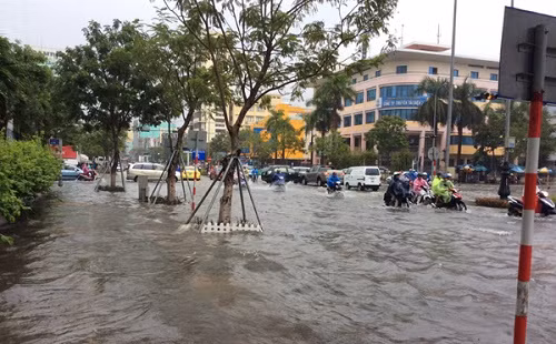 Bão số 4 gây thiệt hại ở nhiều địa phương. ảnh: Phan Hòa.