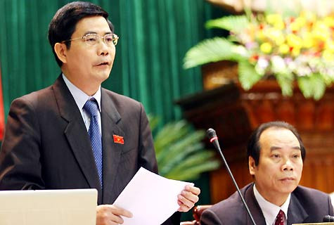 Bộ trưởng Cao Đức Phát trả lời thẳng thắn các câu hỏi của ĐBQH Bộ trưởng Cao Đức Phát trả lời thẳng thắn các câu hỏi của ĐBQH