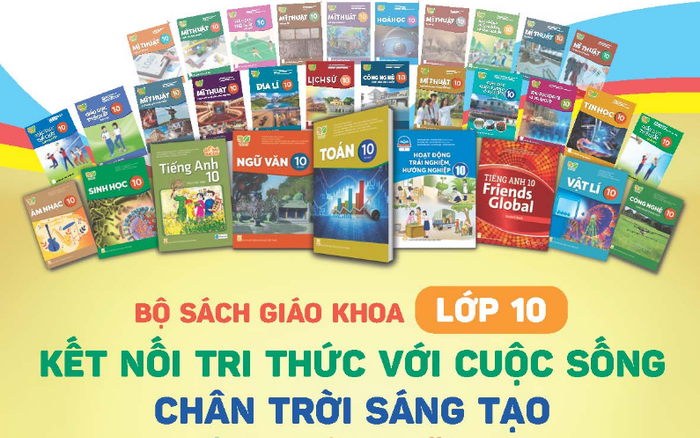 Sách giáo khoa lớp 10 Bộ Kết nối tri thức với cuộc sống và Chân trời sáng tạo của Nhà xuất bản Giáo dục Việt Nam do Công ty cổ phần Sách và Thiết bị Giáo dục miền Bắc chịu trách nhiệm cung ứng và phát hành. (Ảnh: website Công ty cổ phần Sách và Thiết bị Giáo dục miền Bắc).