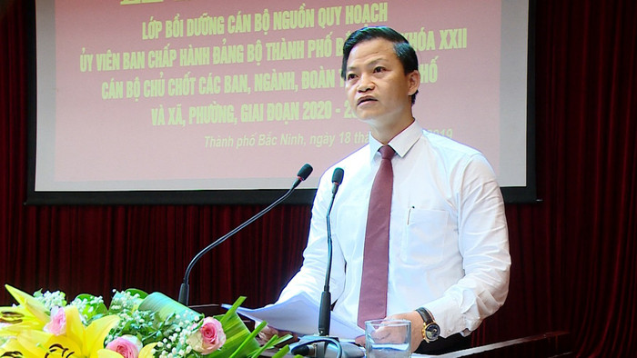 Ông Vương Quốc Tuấn (ảnh cổng thông tin điện tử thành ủy Bắc Ninh). Ông Vương Quốc Tuấn (ảnh cổng thông tin điện tử thành ủy Bắc Ninh).
