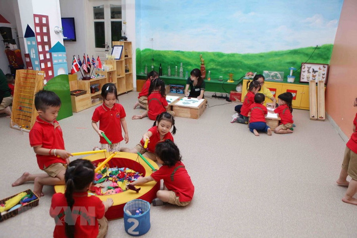 Chủ tịch Hà Nội yêu cầu tất cả các trường mầm non khẩn trương khai báo y tế. ảnh minh họa: TTXVN. Chủ tịch Hà Nội yêu cầu tất cả các trường mầm non khẩn trương khai báo y tế. ảnh minh họa: TTXVN.