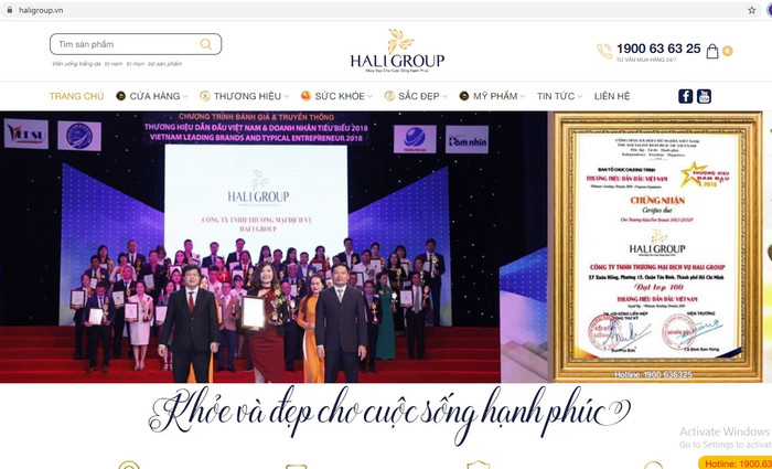 Haligroup.vn là một trong những địa chỉ mà Cục An toàn thực phẩm đã chỉ rõ có vi phạm quảng cáo. Haligroup.vn là một trong những địa chỉ mà Cục An toàn thực phẩm đã chỉ rõ có vi phạm quảng cáo.