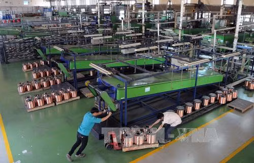 3 lĩnh vực tập trung phát triển gồm: linh kiện phụ tùng; công nghiệp hỗ trợ ngành dệt may - da giày; công nghiệp hỗ trợ cho công nghiệp công nghệ cao. ảnh minh họa: TTXVN.