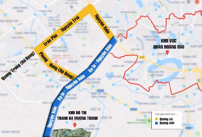 Tuyến đường Nguyễn Xiển – Xa La đi vào hoạt động sẽ rút ngắn đáng kể thời gian di chuyển từ các Quận Thanh Xuân, quận Hoàng Mai tới khu đô thị Thanh Hà – Mường Thanh (giảm được khoảng 20 phút di chuyển) và sẽ giúp giảm tải ùn tắc giao thông cho cung đường Phùng Hưng và Trần Phú - Nguyễn Trãi. Tuyến đường Nguyễn Xiển – Xa La đi vào hoạt động sẽ rút ngắn đáng kể thời gian di chuyển từ các Quận Thanh Xuân, quận Hoàng Mai tới khu đô thị Thanh Hà – Mường Thanh (giảm được khoảng 20 phút di chuyển) và sẽ giúp giảm tải ùn tắc giao thông cho cung đường Phùng Hưng và Trần Phú - Nguyễn Trãi.