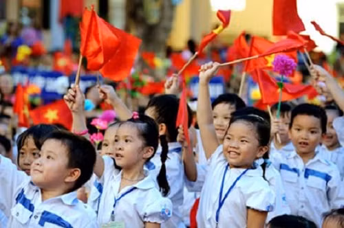 Buổi lễ khai giảng năm học mới (Ảnh minh họa: vietnamnet.vn).