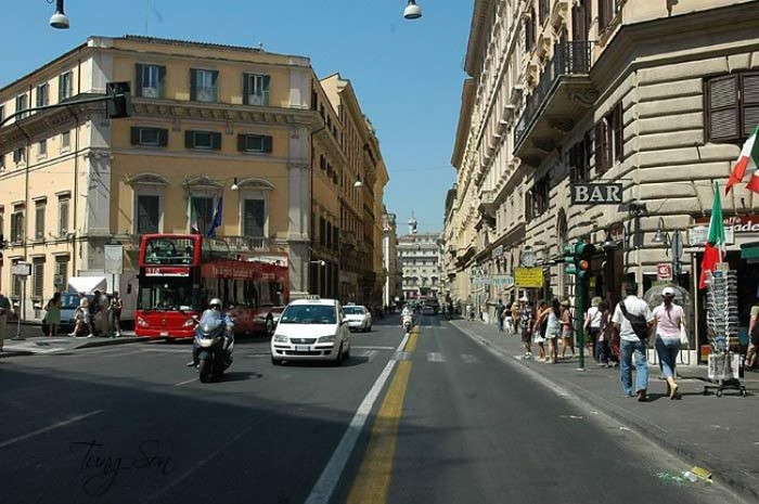 Đường phố ở Roma. Đường phố ở Roma.