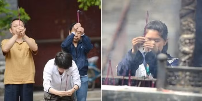 Một số bậc phụ huynh và học sinh tới chùa để cầu may trước kỳ thi đại học tại thành phố Thái Nguyên, tỉnh Sơn Tây. Ảnh: Dantri) Một số bậc phụ huynh và học sinh tới chùa để cầu may trước kỳ thi đại học tại thành phố Thái Nguyên, tỉnh Sơn Tây. Ảnh: Dantri)