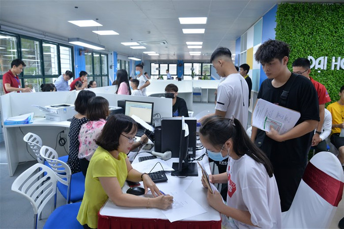 Sinh viên nhập học Trường Đại học Điện lực. (Ảnh: website nhà trường) Sinh viên nhập học Trường Đại học Điện lực. (Ảnh: website nhà trường)