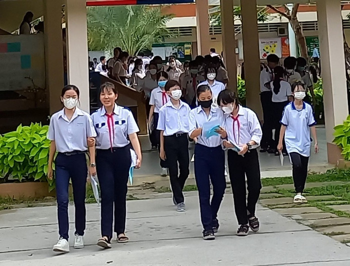 Đề thi Ngữ văn và Tiếng Anh ở An Giang được đánh giá là vừa sức (Ảnh: Khánh Văn)