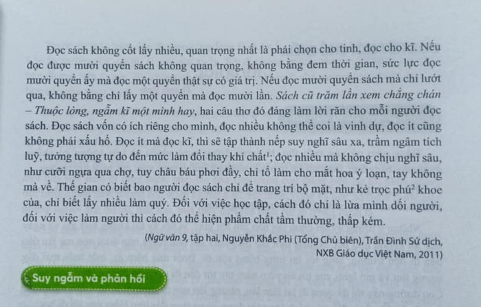 Cách dẫn nguồn của sách Ngữ văn 7, bộ Chân trời sáng tạo có phần khó hiểu (Ảnh: Hương Mai) Cách dẫn nguồn của sách Ngữ văn 7, bộ Chân trời sáng tạo có phần khó hiểu (Ảnh: Hương Mai)