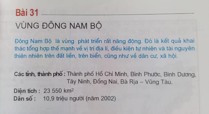 Học sinh đang phải học vùng Đông Nam Bộ có dân số 10,9 triệu dân (Ảnh: H.M) Học sinh đang phải học vùng Đông Nam Bộ có dân số 10,9 triệu dân (Ảnh: H.M)