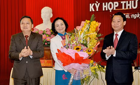 Bà Phạm Thị Thanh Trà - Bí thư tỉnh ủy, Chủ tịch HĐND tỉnh Yên Bái nhiệm kỳ 2016 - 2021. ảnh: Báo Yên Bái.