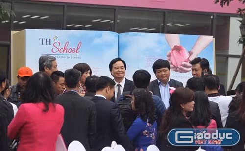 Doanh nhân Thái Hương đã giành khu "đất vàng" tại phố Chùa Bộc (Hà Nội) xây dựng trường TH School. ảnh: Ngọc Quang.