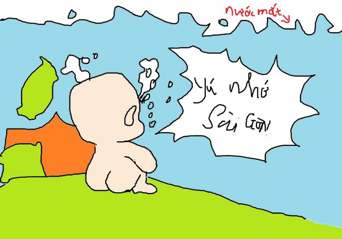 "Yú nhớ Sài Gòn. Sài Gòn có nhớ Yú không?" "Yú nhớ Sài Gòn. Sài Gòn có nhớ Yú không?"