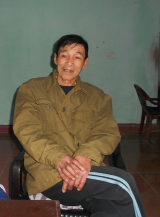 ông H trao đổi sự việc với PV ông H trao đổi sự việc với PV