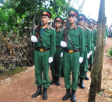 Nghi thức lễ đón linh cữu Thượng úy Đỗ Văn Năm Nghi thức lễ đón linh cữu Thượng úy Đỗ Văn Năm