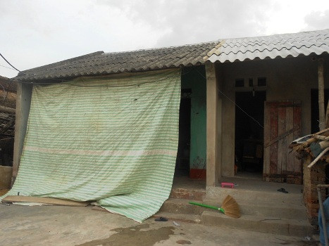 Ngôi nhà mà vợ chồng Hải đang sinh sống