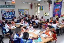 Học sinh học chương trình VNEN ( Ảnh minh họa: TTXVN)