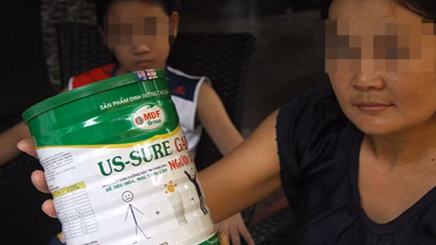 Một trong 4 sản phẩm sữa bột nguyên kem của Công ty TNHH sản xuất Thương mại Thực phẩm Miền Đông bị cấm lưu hành.