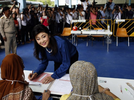 Thủ tướng Thái Lan Yingluck Shinawatra.