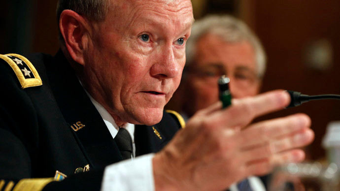Chủ tịch Hội đồng tham mưu trưởng liên quân Mỹ, tướng Martin Dempsey. Chủ tịch Hội đồng tham mưu trưởng liên quân Mỹ, tướng Martin Dempsey.