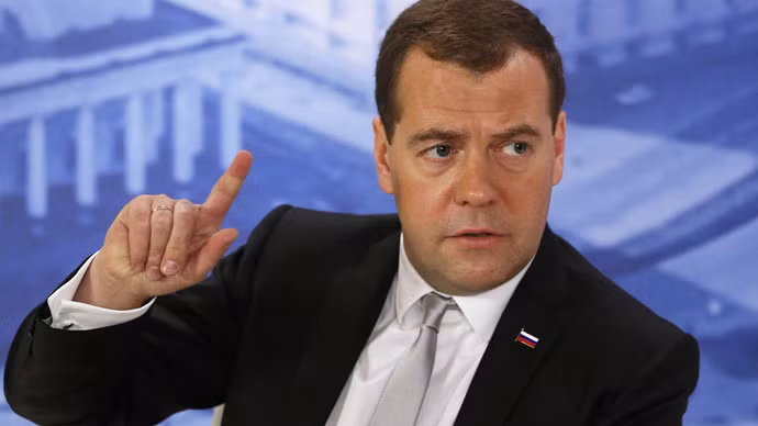 Thủ tướng Nga Dmitry Medvedev.