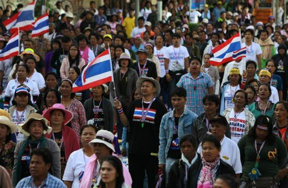 Người biểu tình chống chính phủ Thái Lan. Người biểu tình chống chính phủ Thái Lan.