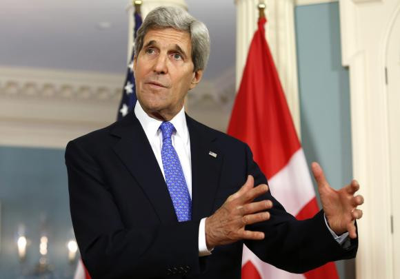 Ngoại trưởng Mỹ John Kerry. Ngoại trưởng Mỹ John Kerry.