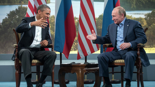 Tổng thống Mỹ Barack Obama và Tổng thống Nga Vladimir Putin. Tổng thống Mỹ Barack Obama và Tổng thống Nga Vladimir Putin.