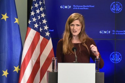 Đại sứ Mỹ tại Liên Hợp Quốc Samantha Power. Đại sứ Mỹ tại Liên Hợp Quốc Samantha Power.