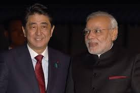 Thủ tướng Nhật Bản Shinzo Abe (trái) và Thủ tướng Ấn Độ Narendra Modi. Thủ tướng Nhật Bản Shinzo Abe (trái) và Thủ tướng Ấn Độ Narendra Modi.