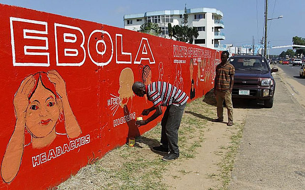 Tuyên truyền chống dịch Ebola tại Tây Phi. Tuyên truyền chống dịch Ebola tại Tây Phi.