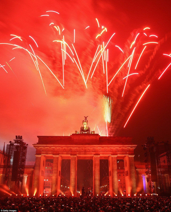 Pháo hoa rực rỡ Berlin.