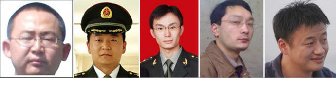 Từ trái sang phải: Wang Dong, Sun Kailiang, Gu Chunhui, Wen Xinyu, Huang Zhenyu. Từ trái sang phải: Wang Dong, Sun Kailiang, Gu Chunhui, Wen Xinyu, Huang Zhenyu.