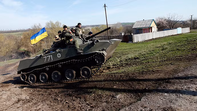 Quân đội Ukraine triển khai ở khu vực đông nam. Quân đội Ukraine triển khai ở khu vực đông nam.