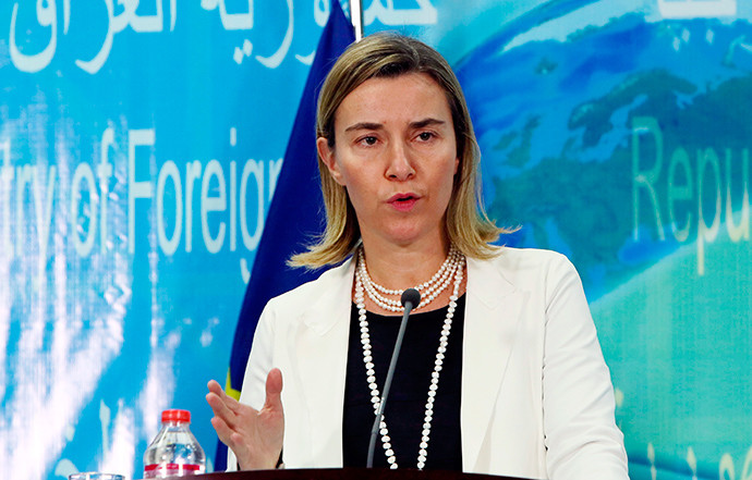 Bà Federica Mogherini - đại diện phụ trách chính sách đối ngoại của EU. Bà Federica Mogherini - đại diện phụ trách chính sách đối ngoại của EU.