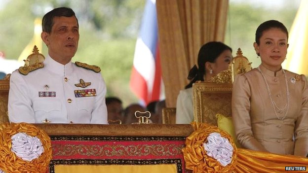 Thái tử Maha Maha Vajiralongkorn và Thái tử phi Srirasmi.