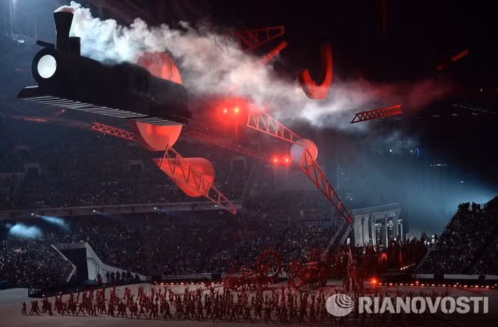 Tái hiện lịch sử nước Nga trong đêm khai mạc Olympic Sochi.