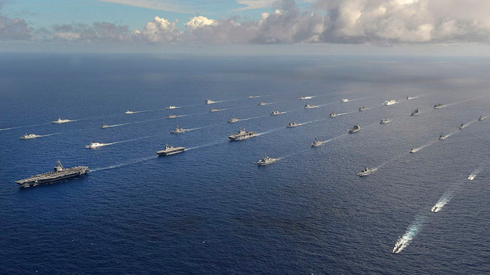 Tàu chiến Mỹ tham gia tập trận RIMPAC 2014.