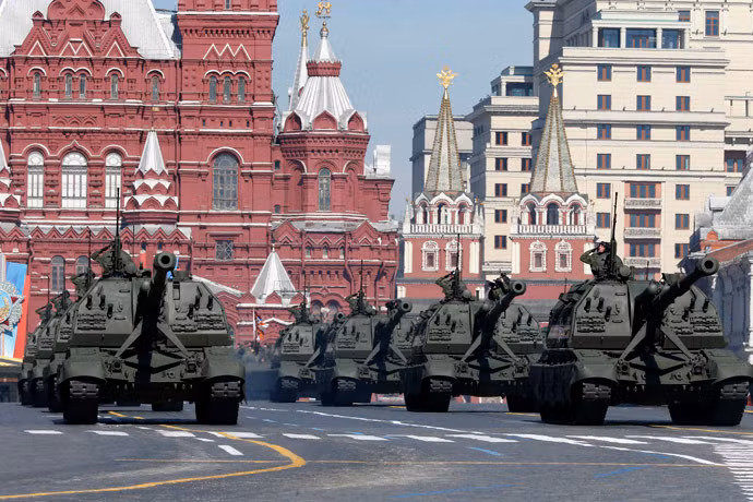 Khí tài Nga tham gia diễu binh. Khí tài Nga tham gia diễu binh.