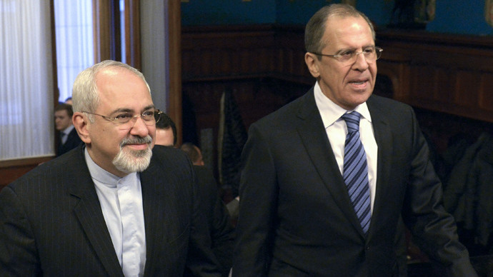 Ngoại trưởng Nga Sergey Lavrov (phải) và Ngoại trưởng Iran Mohammad Javad Zarif. Ngoại trưởng Nga Sergey Lavrov (phải) và Ngoại trưởng Iran Mohammad Javad Zarif.