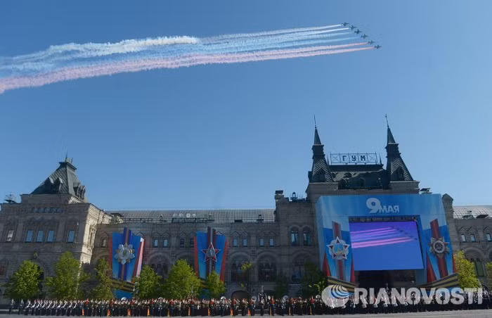Không quân Nga tham gia diễu binh. Không quân Nga tham gia diễu binh.