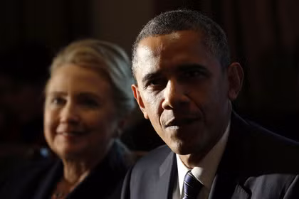 Tổng thống Mỹ Barack Obama và cựu Ngoại trưởng Hillary Clinton.