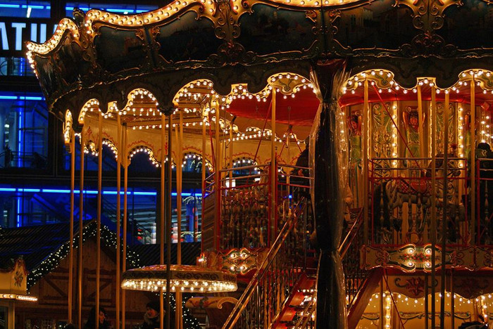 Một góc chợ Giáng sinh ở Đức.