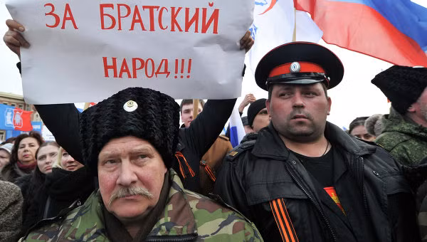 Người biểu tình tại Rostov-on-Don, hôm 4/3