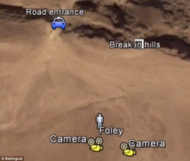 Hình ảnh nơi sát hại Foley.