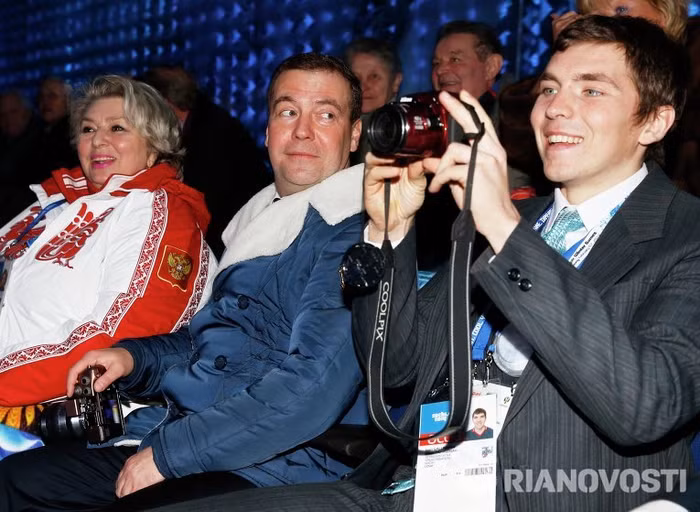 Thủ tướng Dimitry Medvedev tại lễ khai mạc.