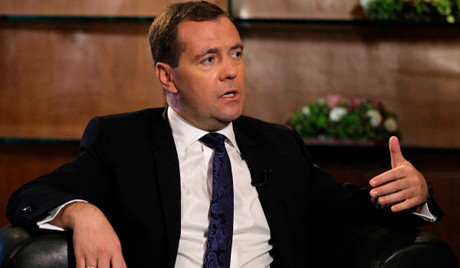 Thủ tướng Nga Dmitry Medvedev.